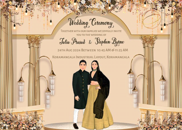 Crafting Elegant Wedding Invitation Cards in English